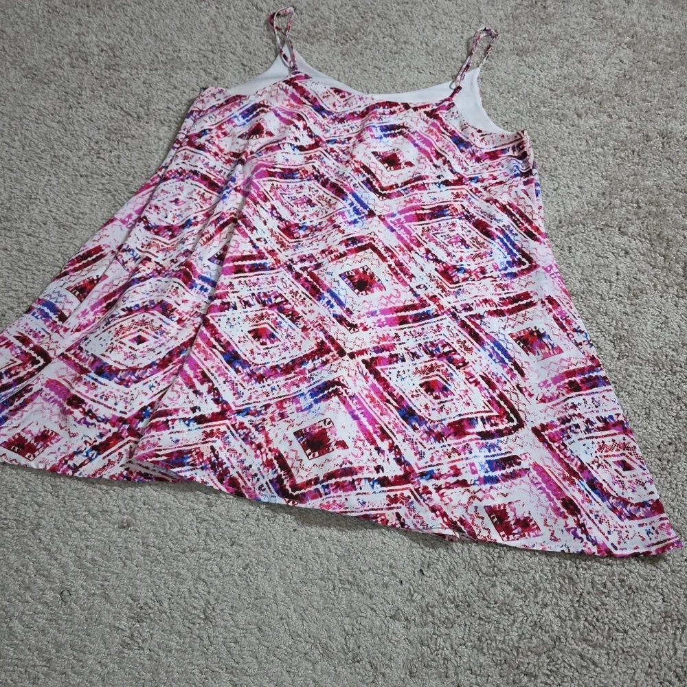 Show Me Your Mumu Circus Mini Slip Dress Size M Abrias Pink Diamond Print - Picture 3 of 8